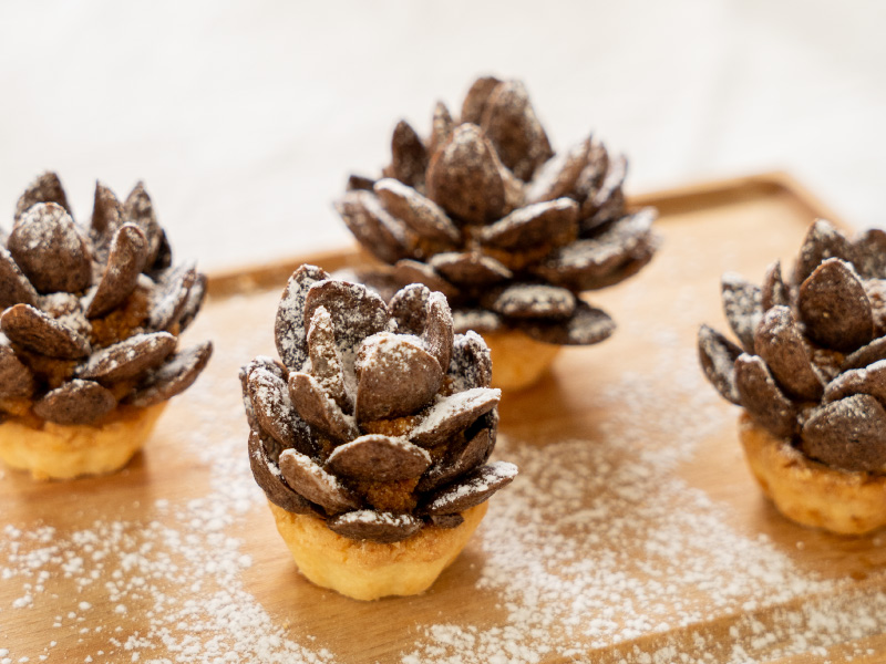 Tarteletas de vainilla y dulce de leche