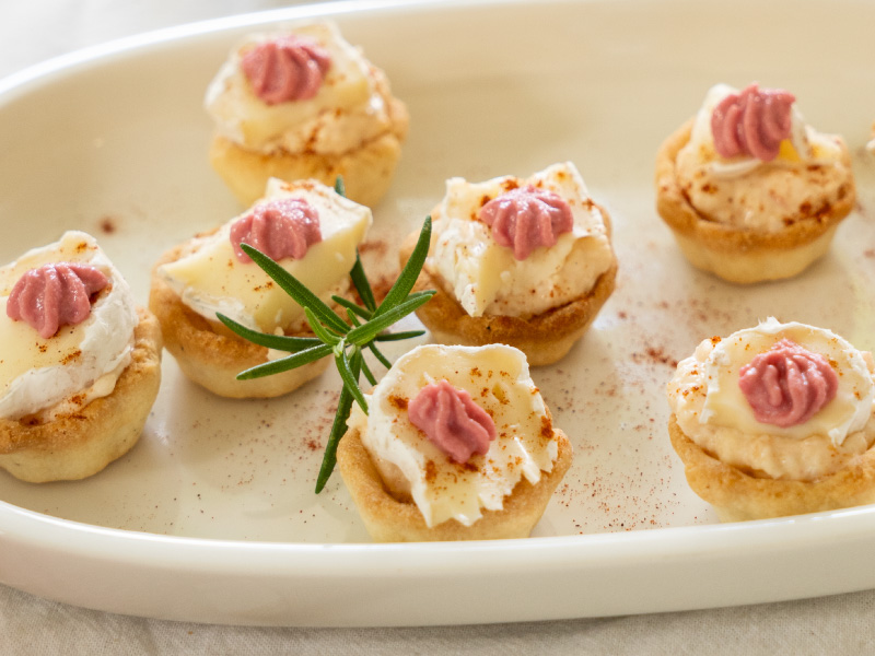 Tarteletas de camarones 