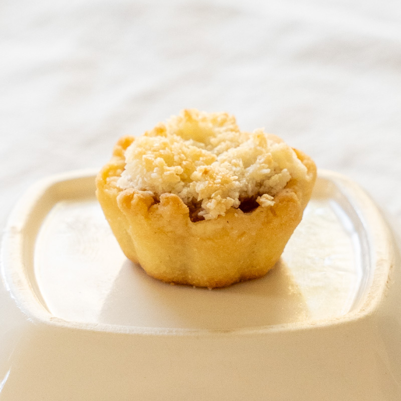 Tartaletas de dulce de leche y coco